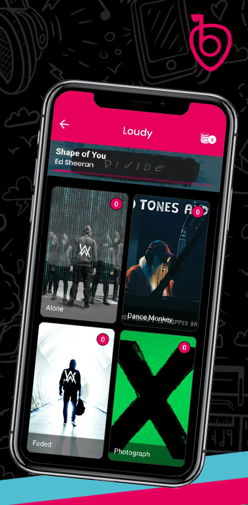 Loudy is a web and mobile app that allows users to vote on music in real-time at public places.